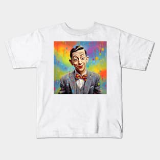 Pee Wee Herman art - design 25 Kids T-Shirt